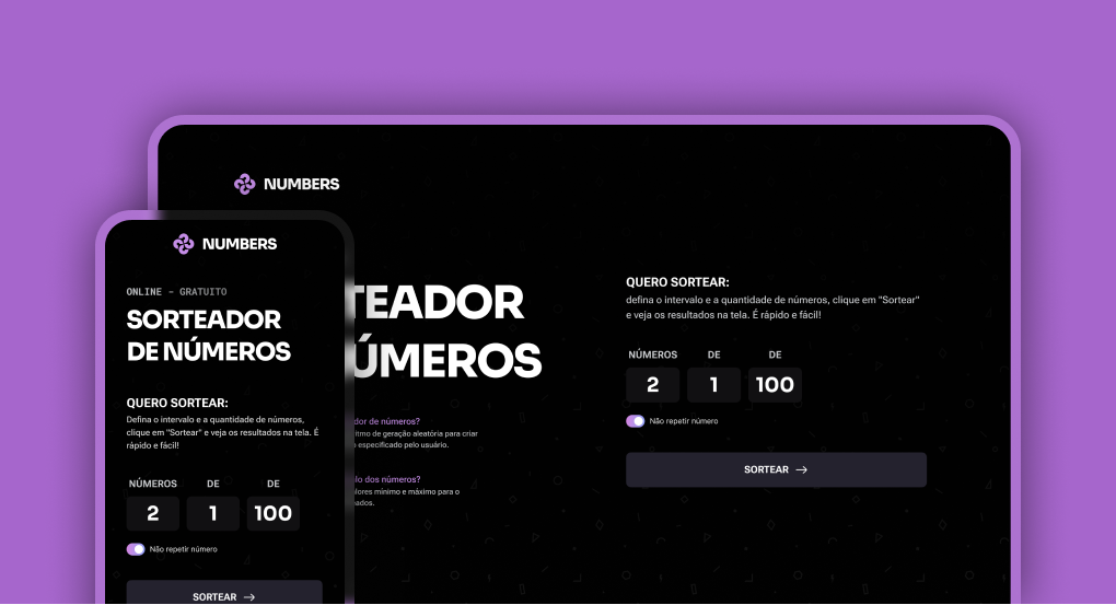Sorteador de números