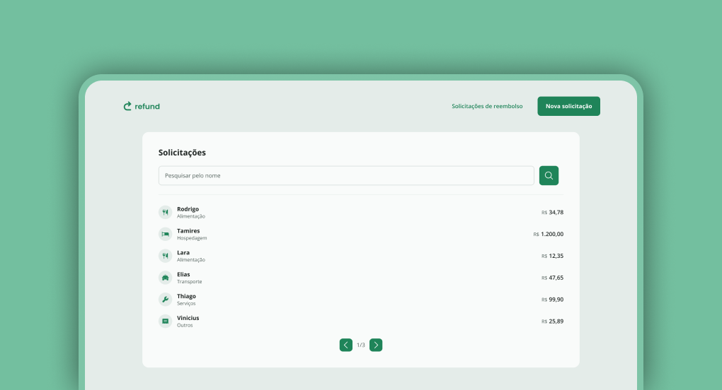 Sistema de reembolso